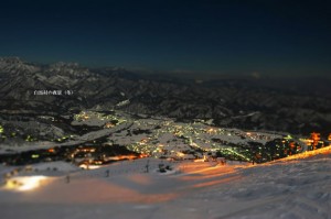 白馬村の夜景写真